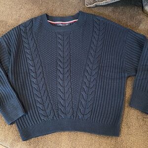 Tommy Hilfiger Navy Cable Knit Women's Sweater Medium